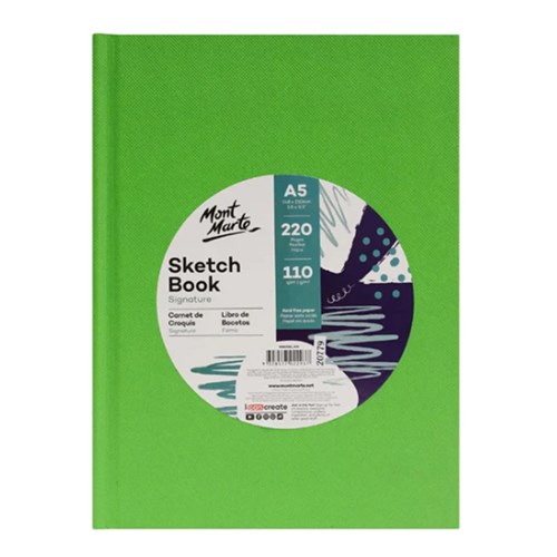 MONT MARTE SKETCH BOOK A5 Hard Cover 110gsm 220pge